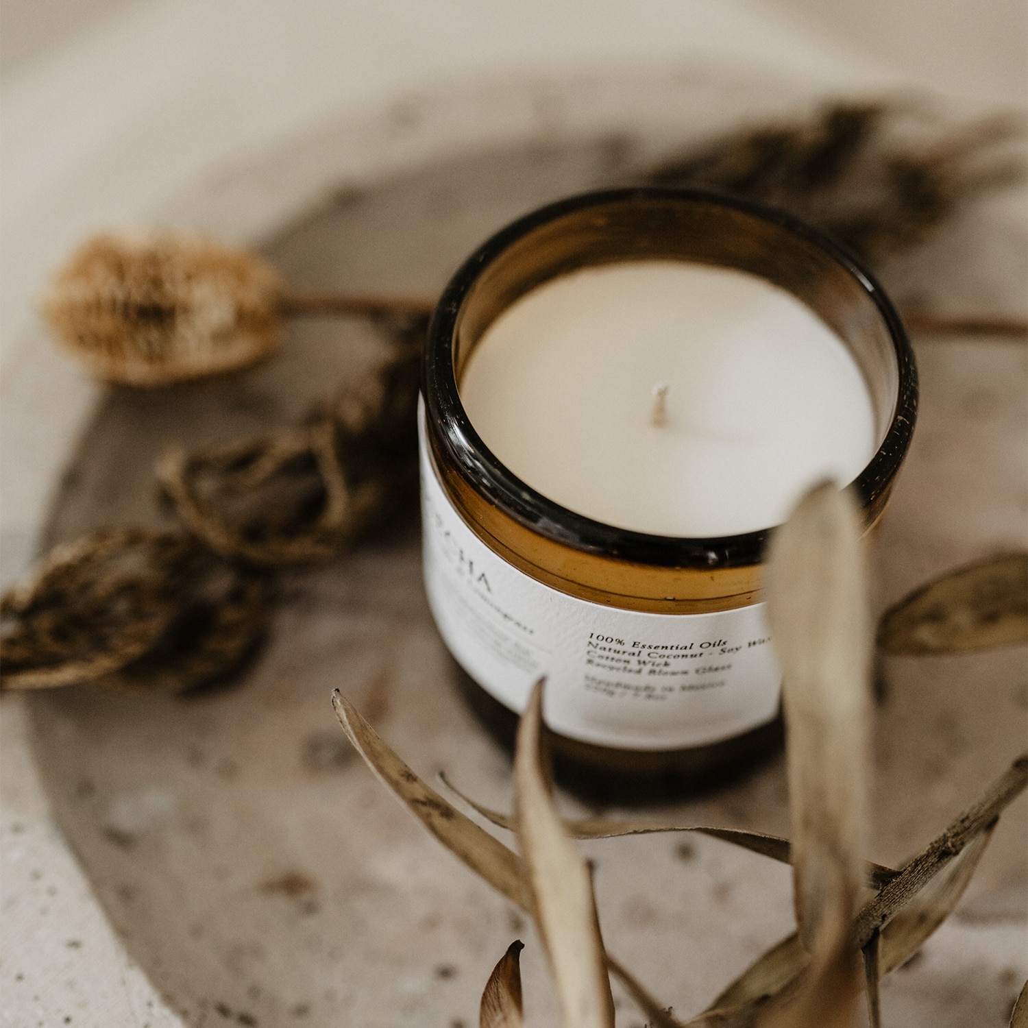 CAMINO DE FLORES NATURAL CANDLE (VELA AROMÁTICA NATURAL)